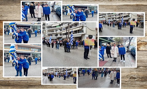 Read more about the article Παρέλαση 25ης Μαρτίου. Μας αποδεκάτισε αλλά δεν μας λύγισε ο καιρός.